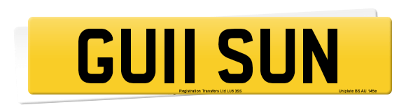 Registration number GU11 SUN